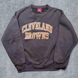 NFL Cleveland Browns Men's Dark Brown Crewneck Sweater
